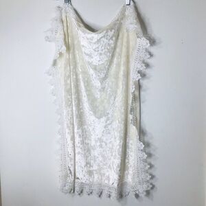 Tahari baby blanket ivory lace